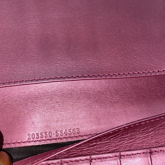 GUCCI GUCCISSIMA LEATHER HEART LONG WALLET PRETTY PRELOVED - Picture 10 of 10